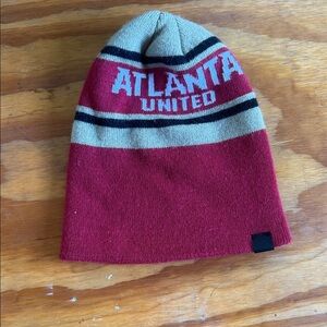 Atlanta United Red and Cream Beanie